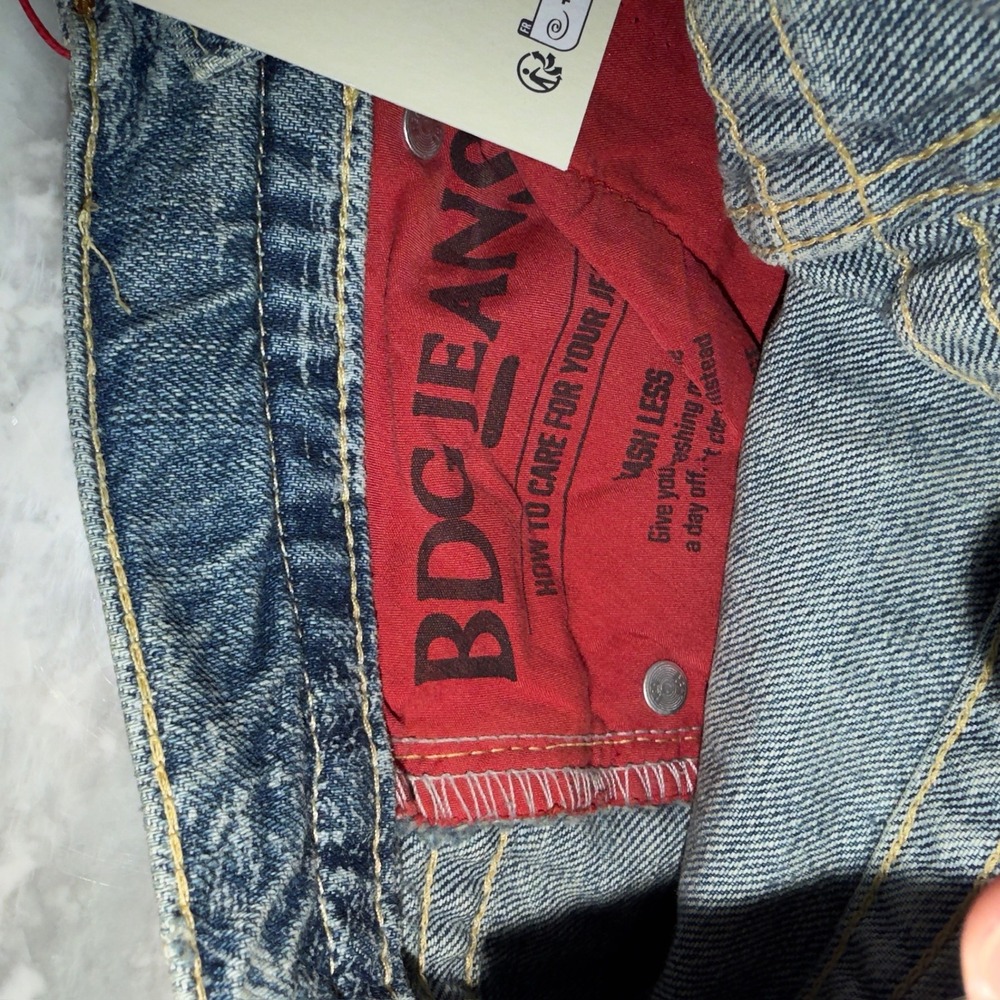 BDG Urban Outfitters Kayla Lowrider Toile Print Slouchy Boyfriend Jeans 24W - Picture 16 of 16
